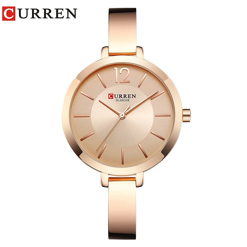 Gold Stainless Steel Quartz Watch