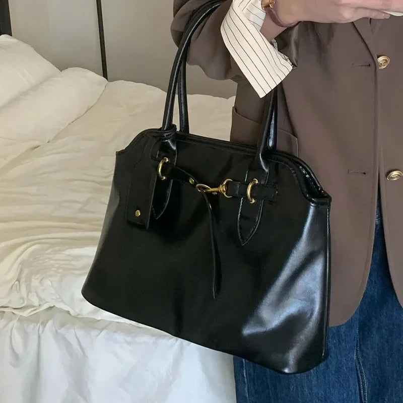 Leather Tote Briefcase Bag
