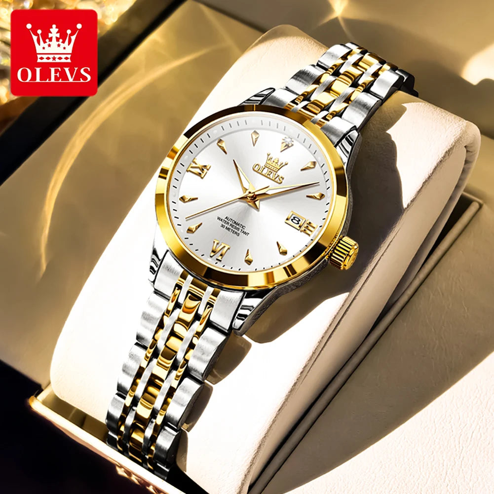 OLEVS Automatic Steel Ladies Watch