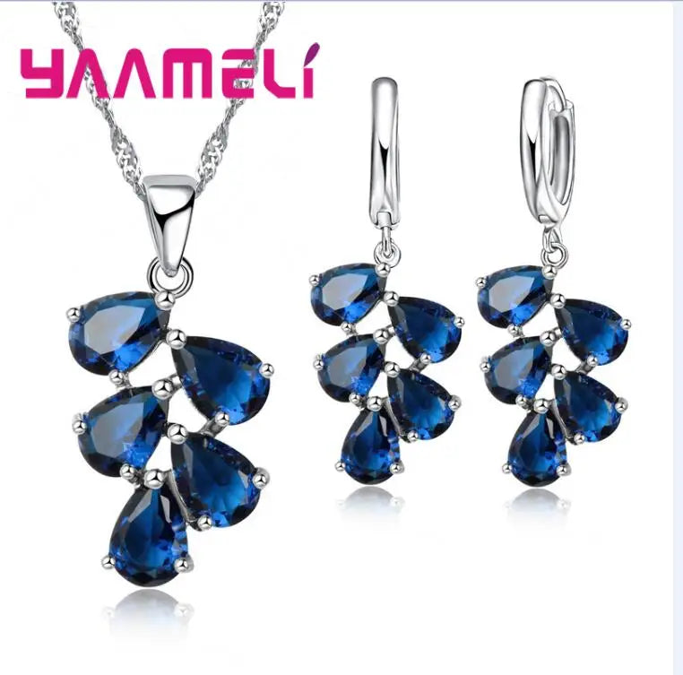 Sterling Silver Zirconia Jewelry Set