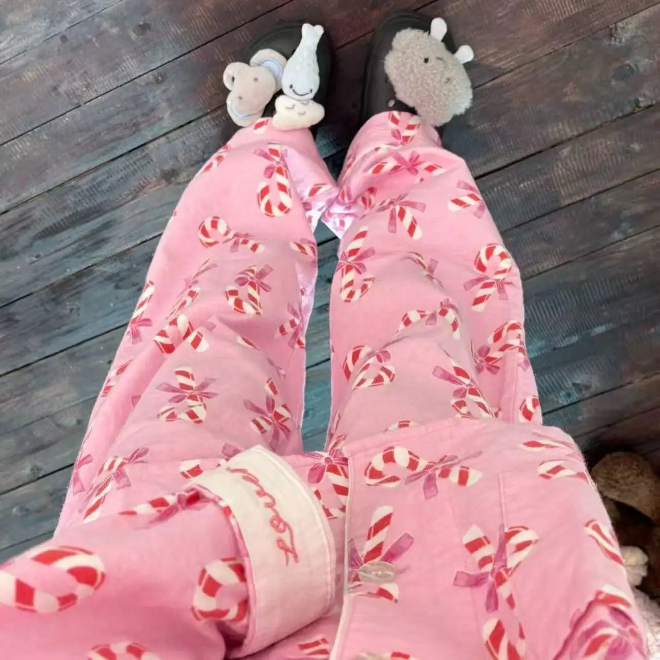 Cartoon Print Cotton Pajama Set