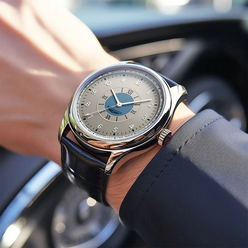 Men's Luxury Leather Quartz Watch