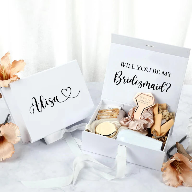 Custom Magnetic Gift Box Bridesmaid Wedding