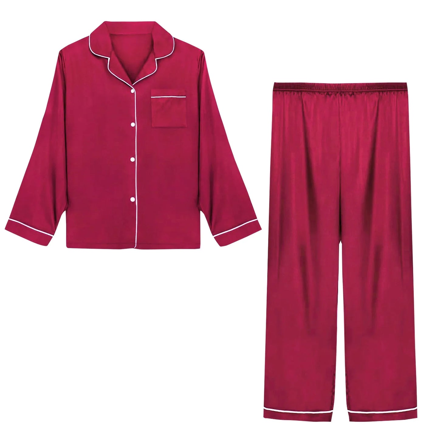 Ice Silk Women Pajama Set