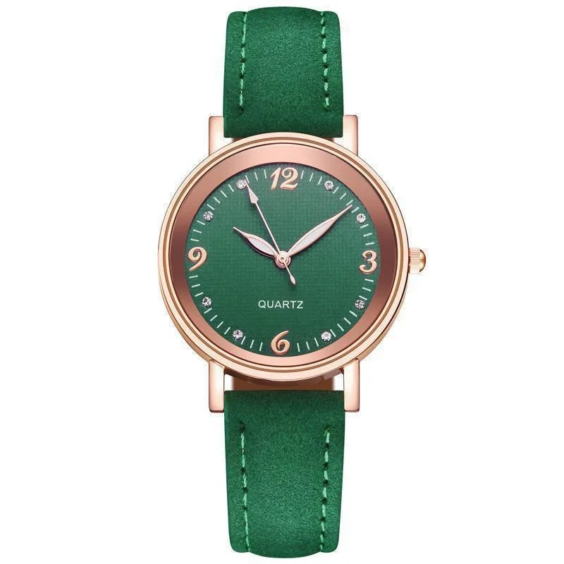 Women's Leather Band Casual Quartz Watch
