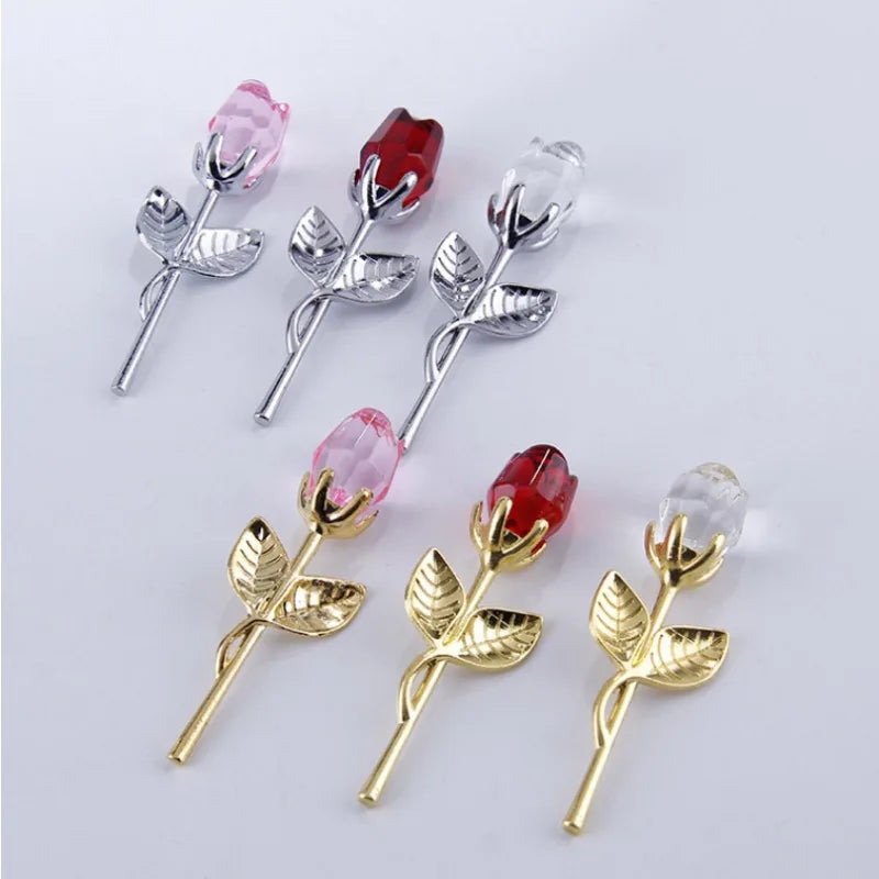 Crystal Rose Jewelry Box Set Valentine Gift