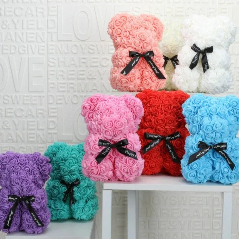 Rose Bear Eternal Flower Gift