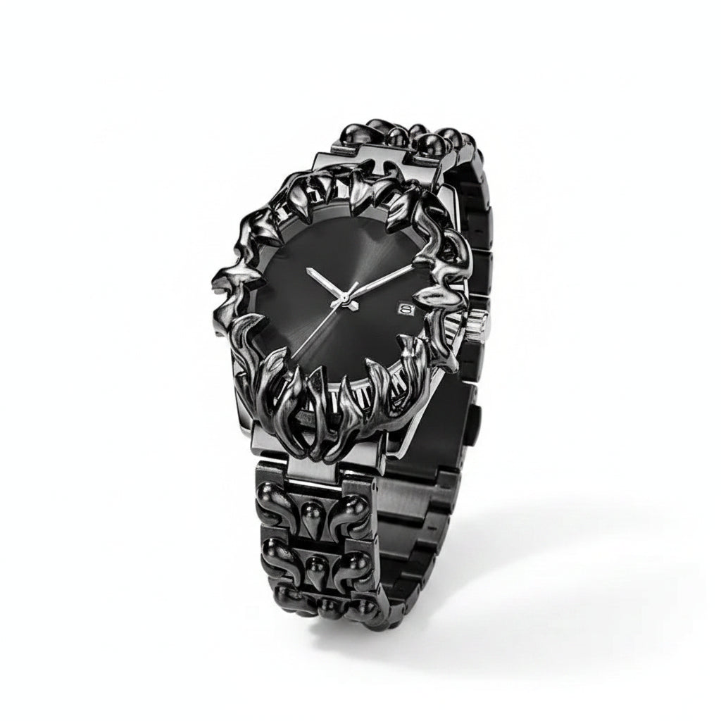 Men's Unique Paw-Shaped Quartz Watch