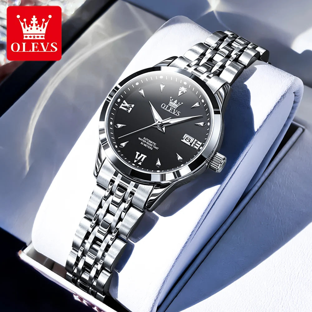 OLEVS Automatic Steel Ladies Watch