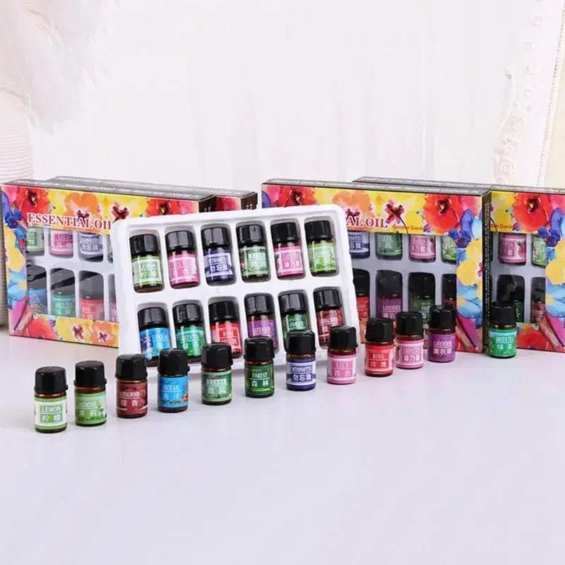 Essential Oil Set 12 Pcs Aromatherapy 3ml