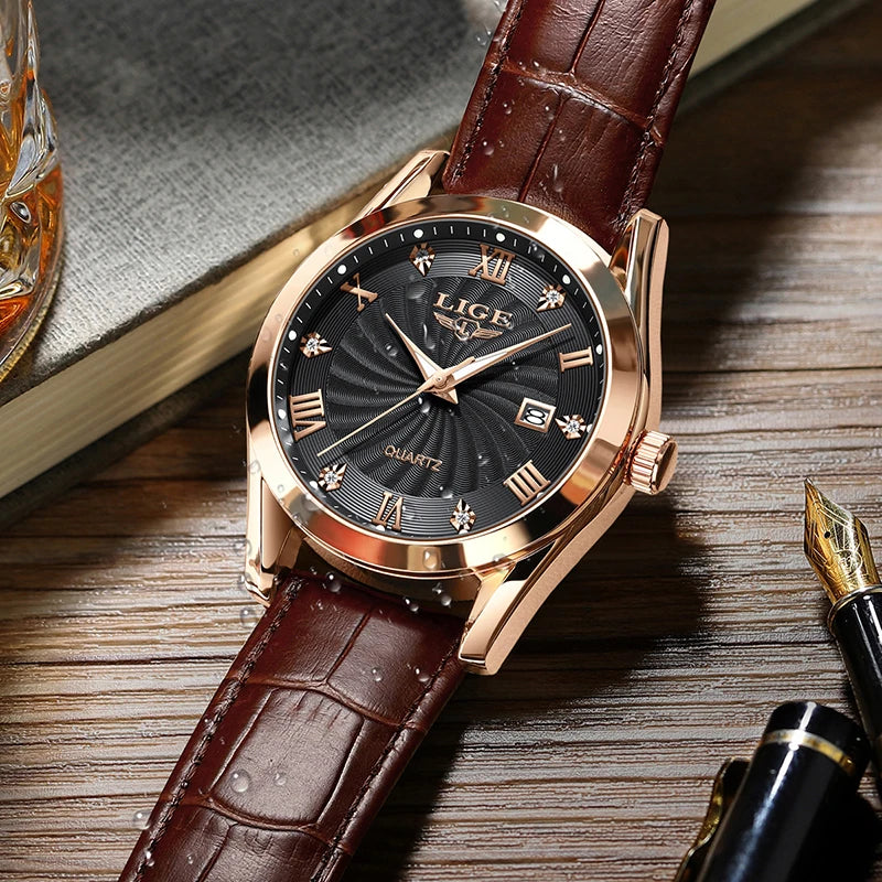 LIGE Women's Waterproof Sport Quartz Watch