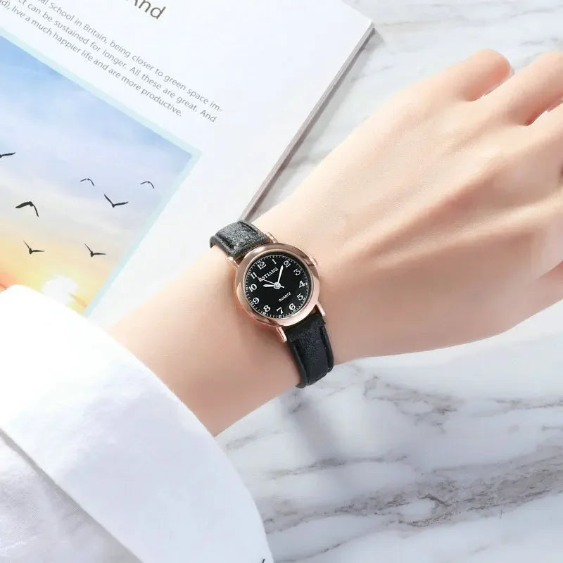 Retro Leather Ladies Watch