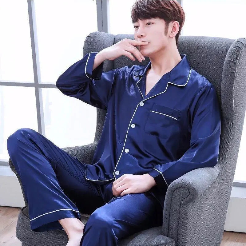 Silk Satin Men Pajama Set