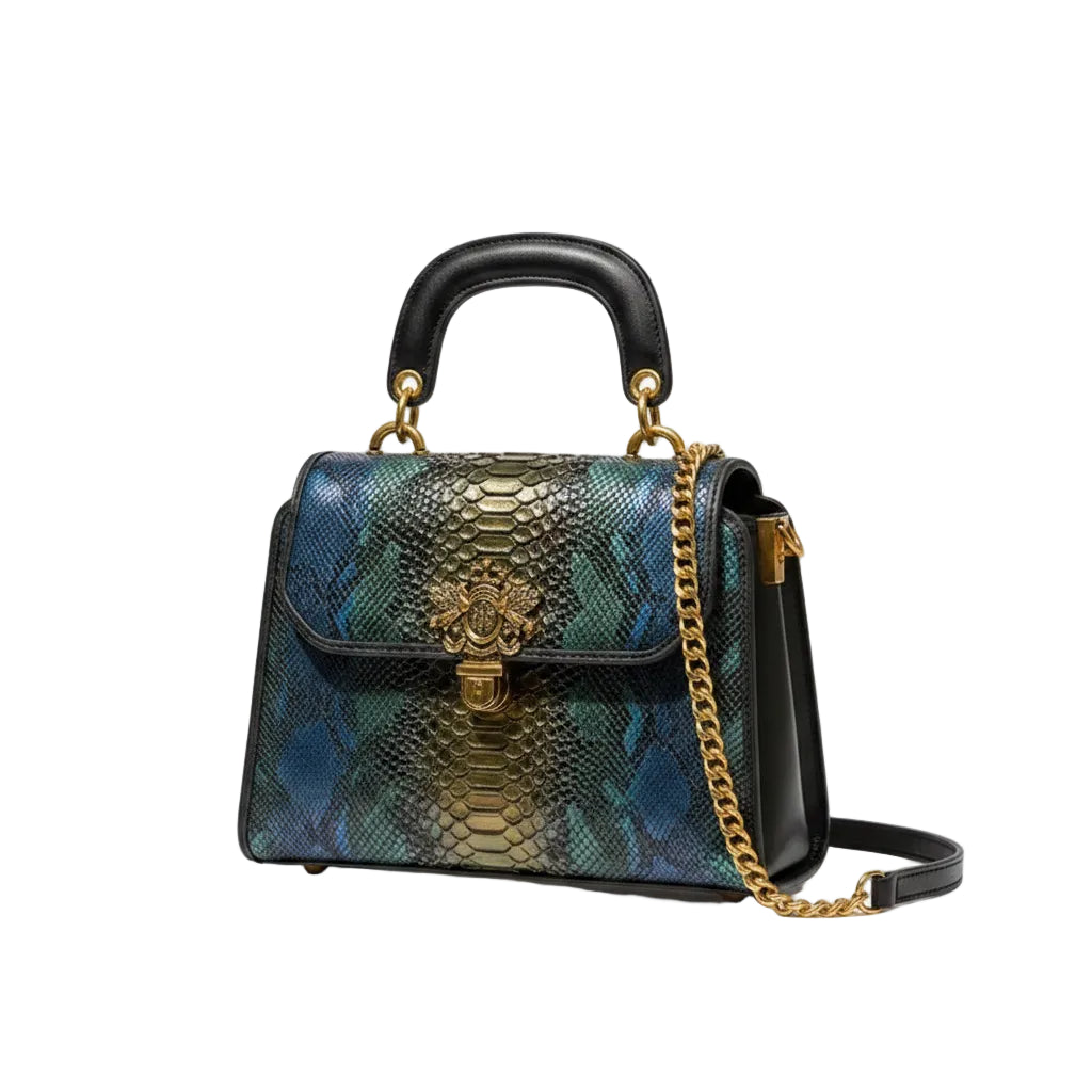 Women's Contrast Color Square Crossbody Bag