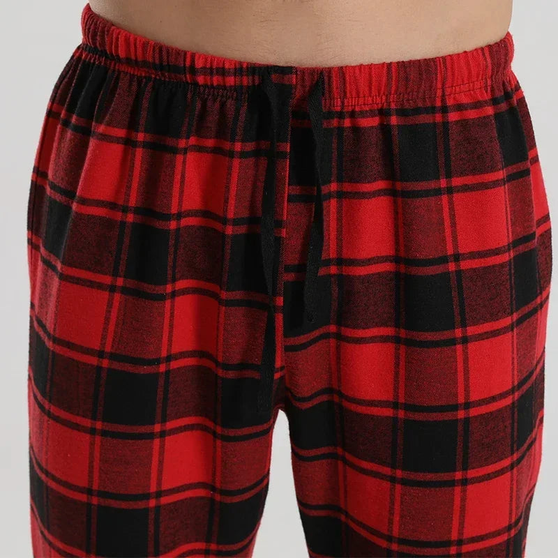Men's Plaid Pajama Pants Soft