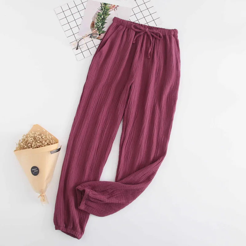 Japanese Cotton Gauze Pajama Pants