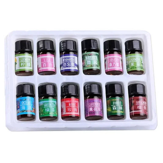 Essential Oil Set 12 Pcs Aromatherapy 3ml