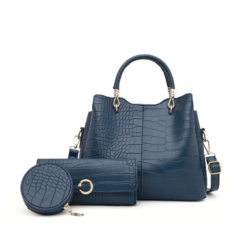 Women's 3-Piece Handbag Set PU Leather