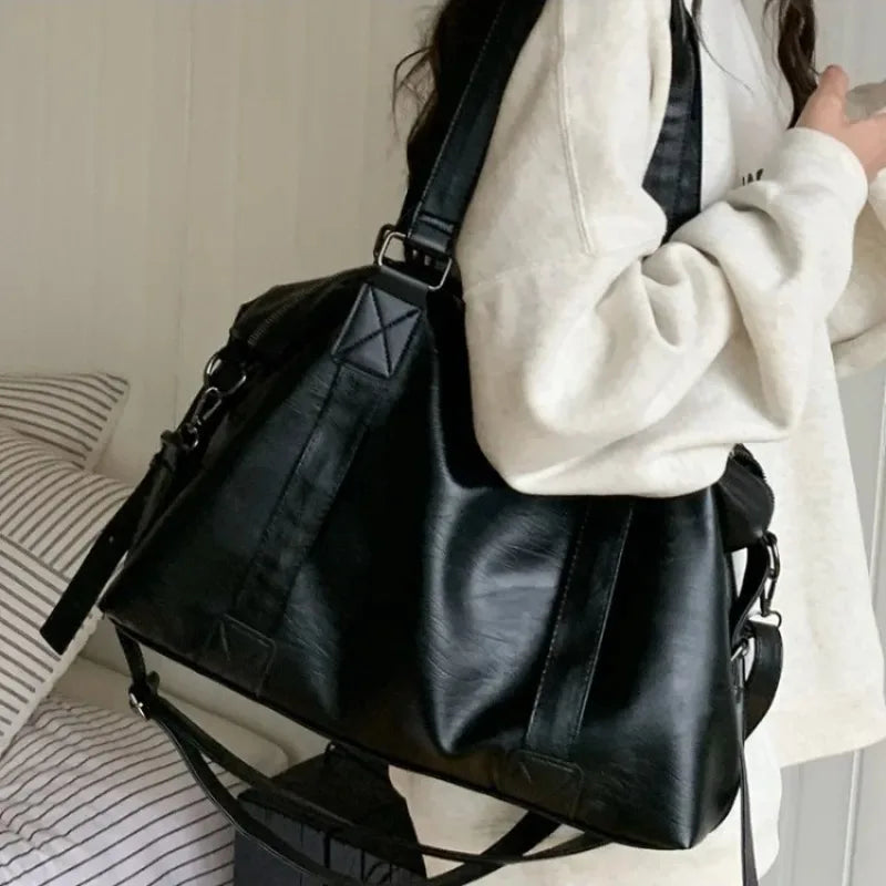 Vintage Leather Tote Bag