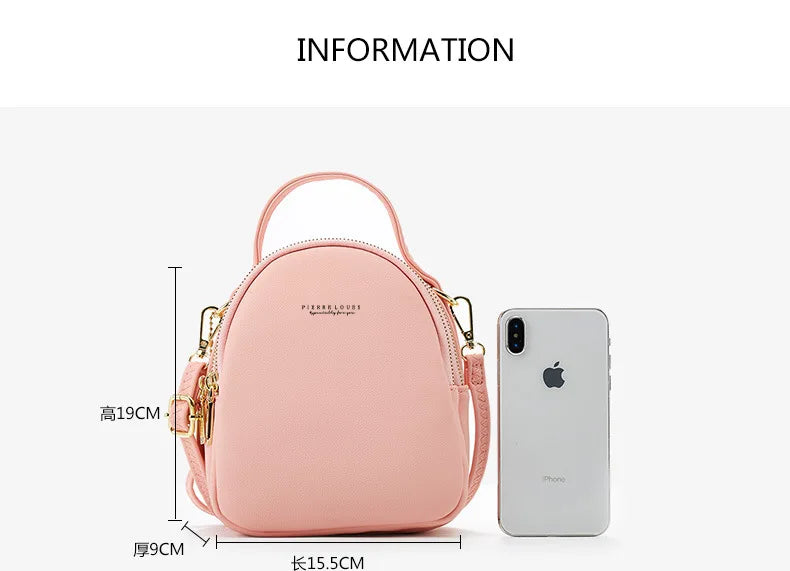 Mini Leather Backpack Shoulder