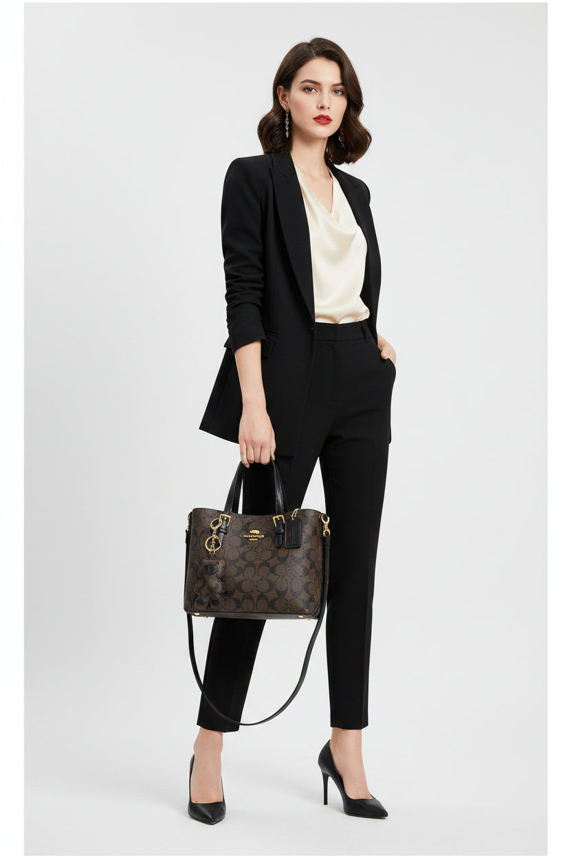 Women's Luxury Print Tote Crossbody Bag
