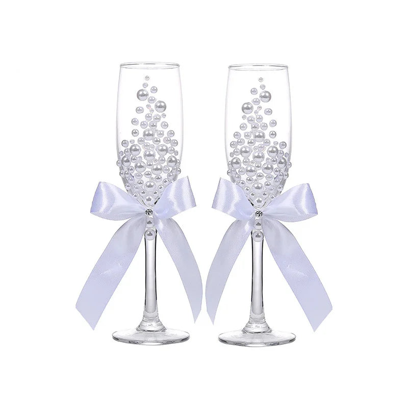 Tall Red Wine Glass Gift Box Set Crystal