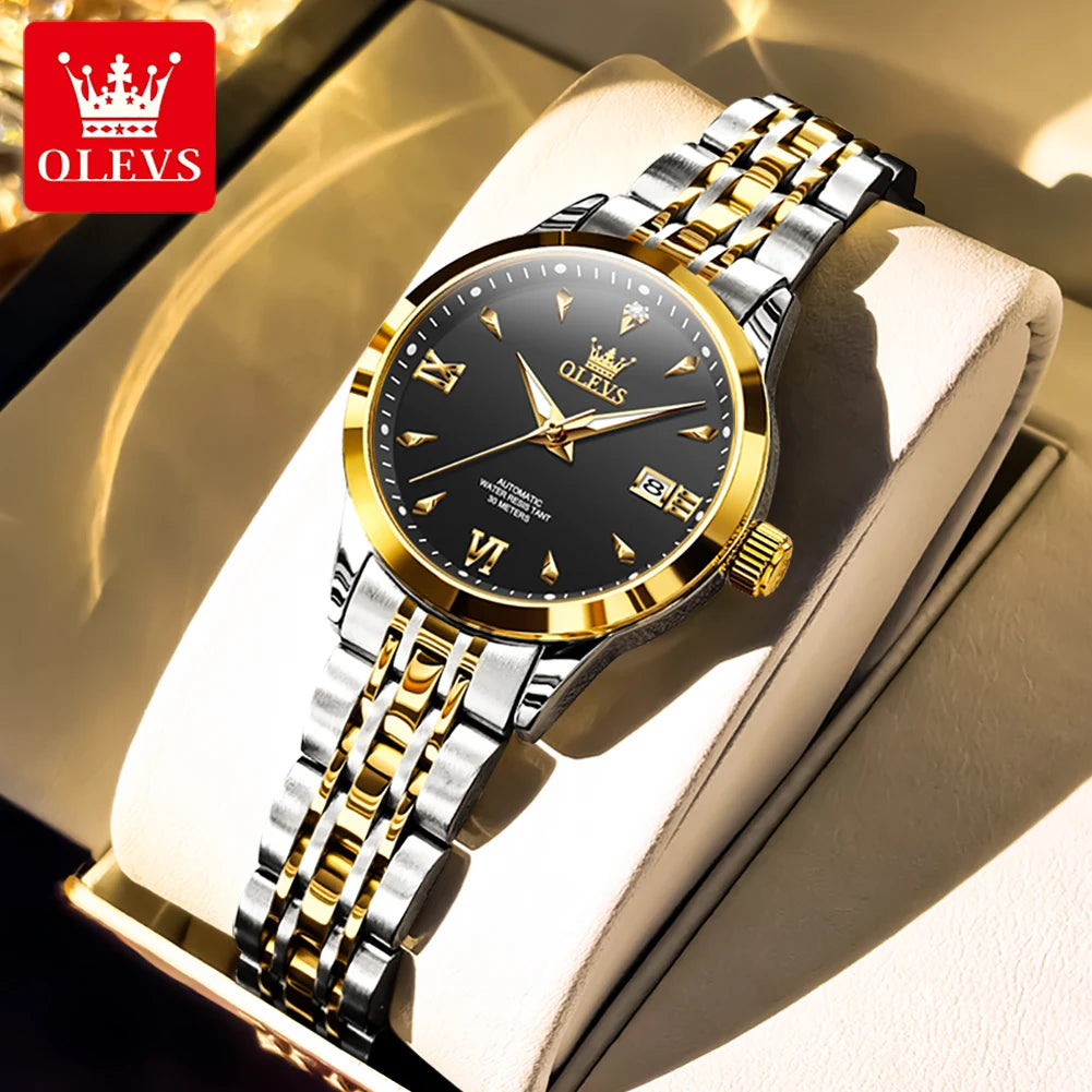 OLEVS Automatic Steel Ladies Watch