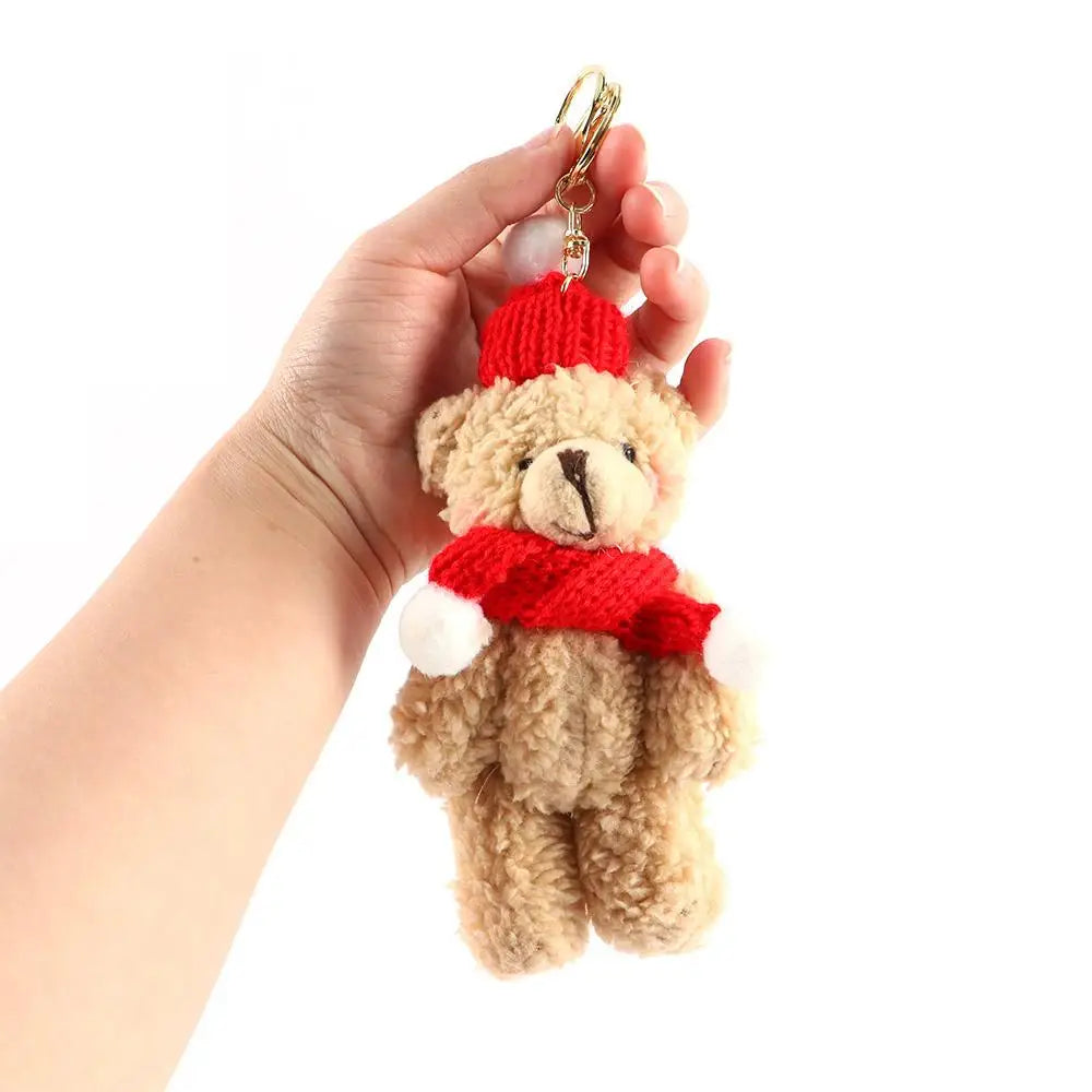 Bear Plush Keychain Car Bag Pendant Gift