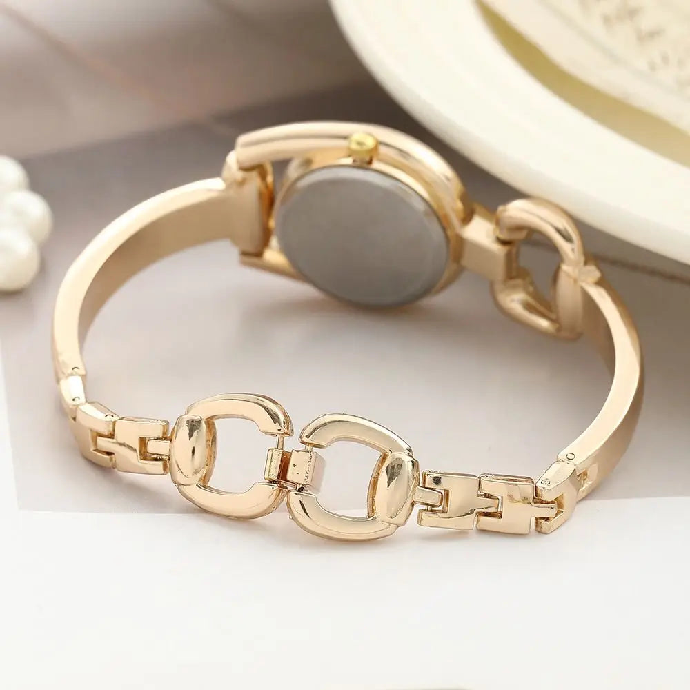 Women's Button Bracelet Quartz Watch