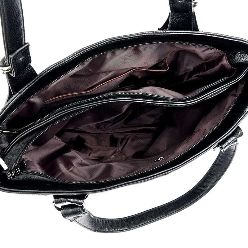 Soft Leather Large Tote Bag