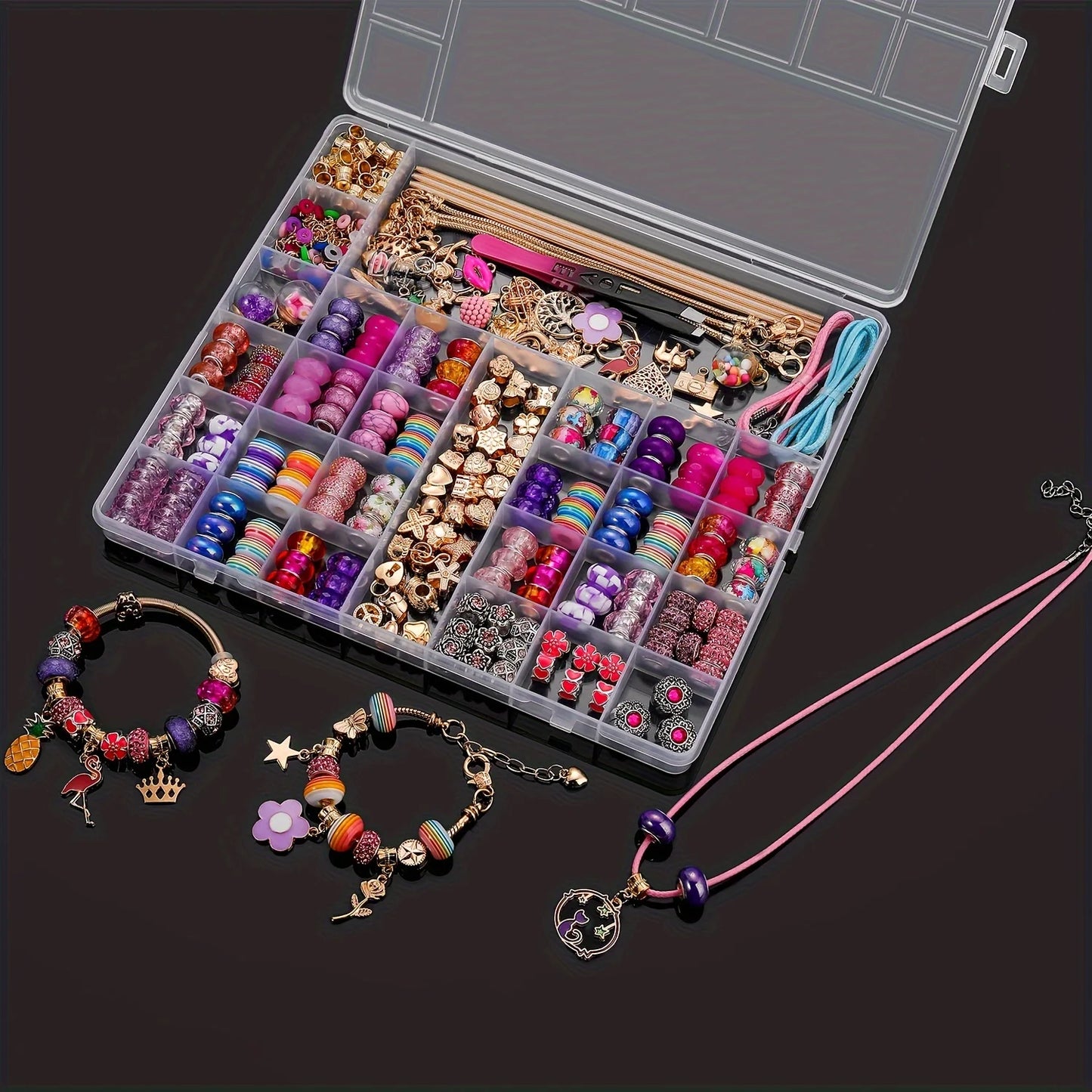 Charm Bracelet Making Kit 305 Pcs Beads