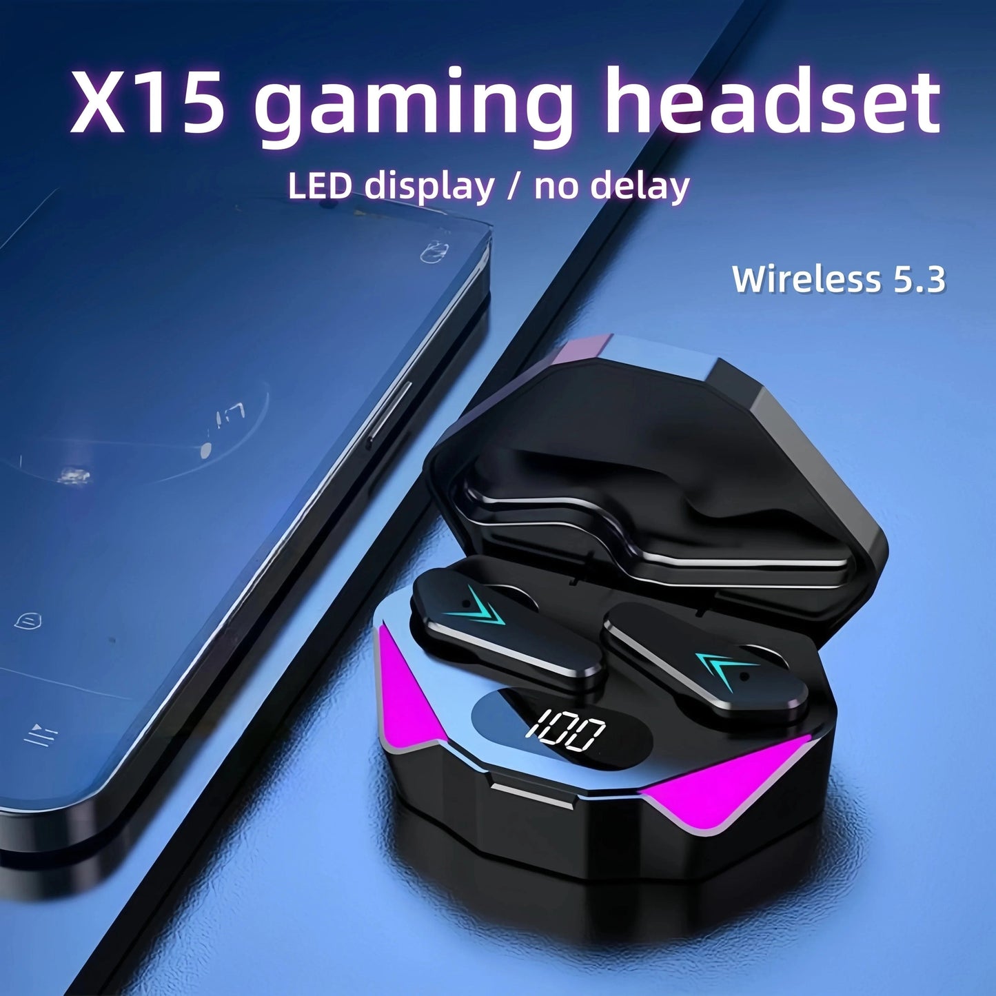 X15 TWS Wireless Bluetooth Earbuds with Mic