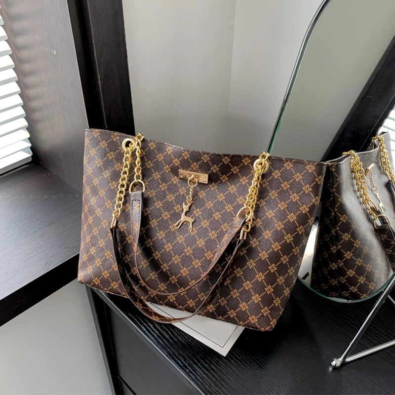 Soft Leather Tote Shoulder