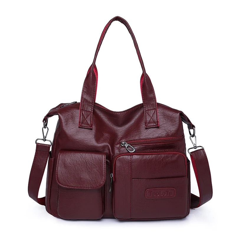 Retro Leather Crossbody Bag