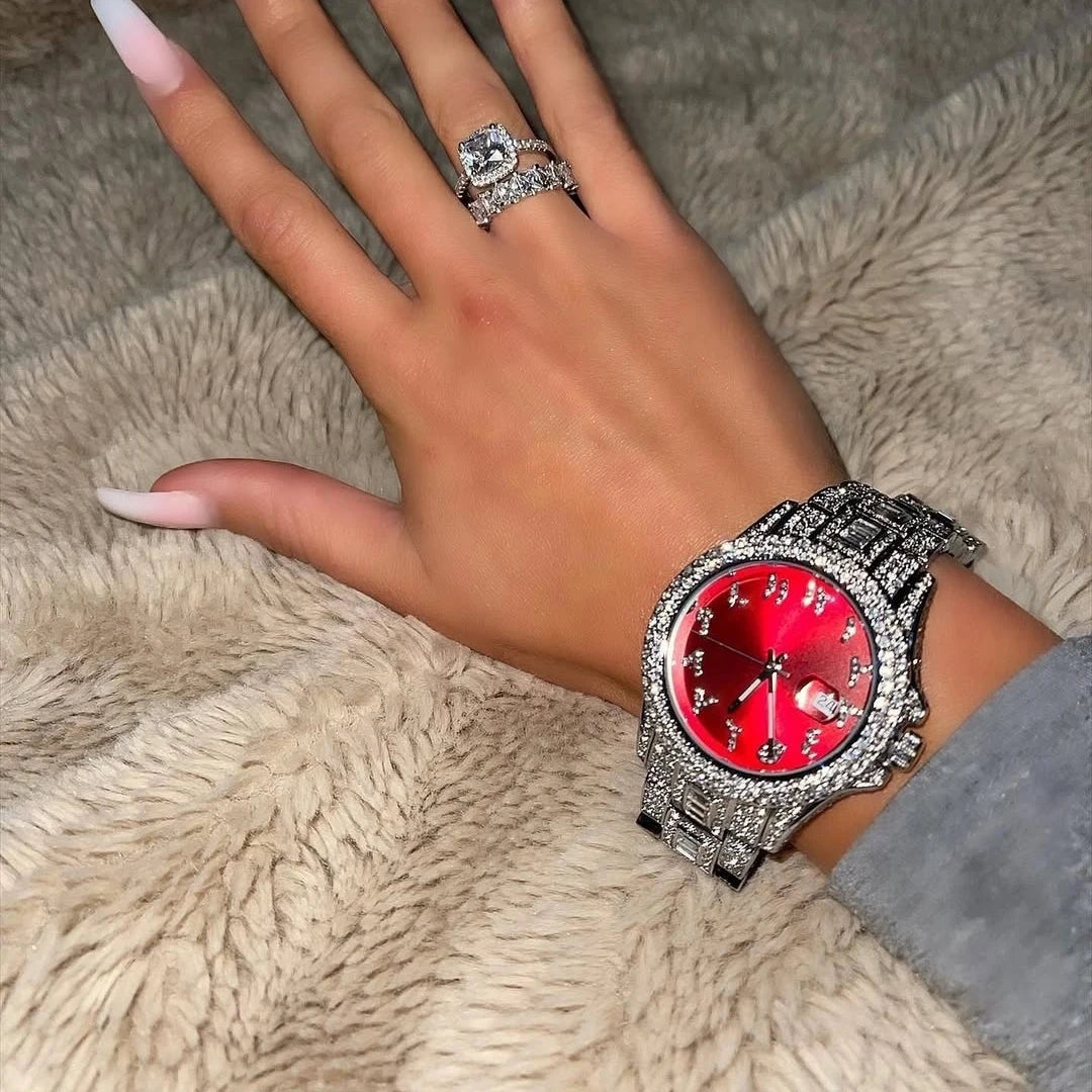Red Diamond Women Watch