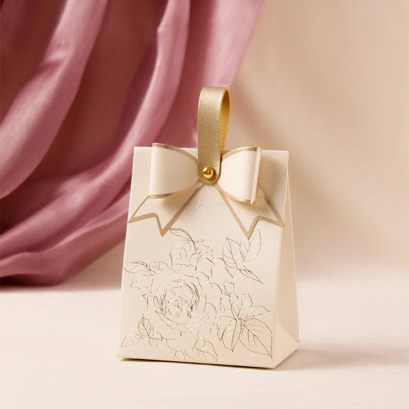 Kraft Paper Candy Box Floral Wedding Party
