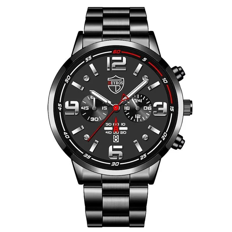 Men's Luxury Stainless Steel Quartz Watch