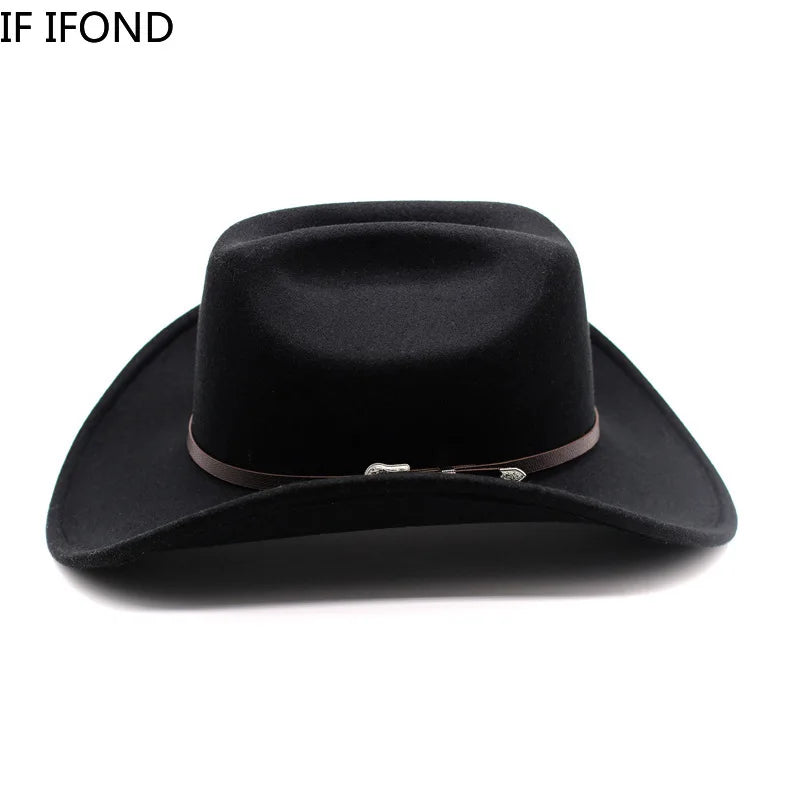 Vintage Wide Brim Cowboy Hat