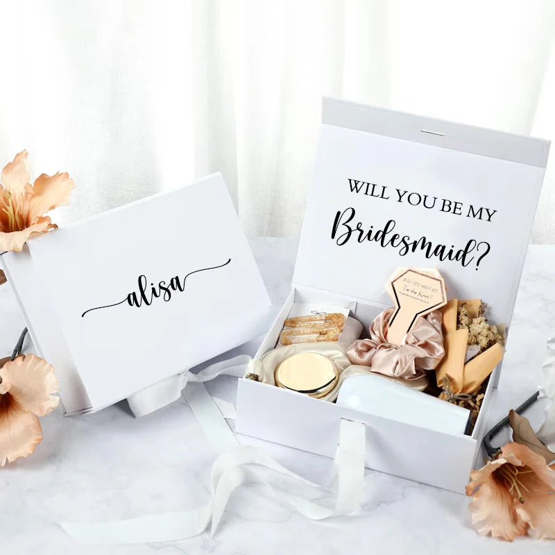 Custom Magnetic Gift Box Bridesmaid Wedding