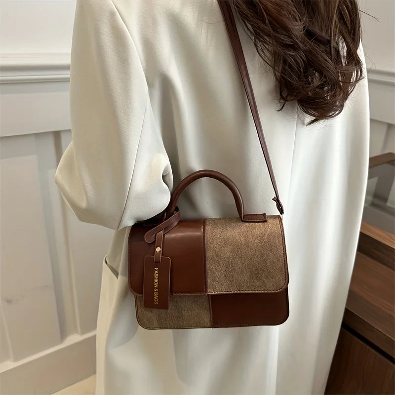 Geometric Snap Closure Tote