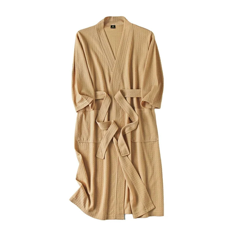 Waffle Pattern Couple Robe