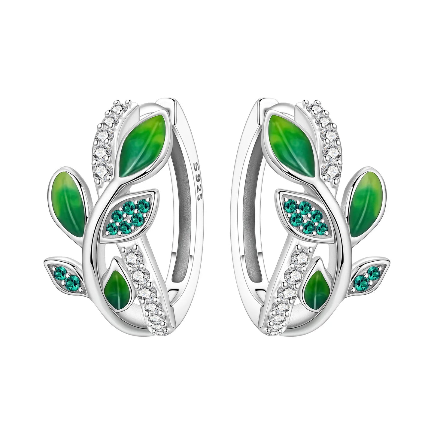 Women's S925 Silver Iris Hoop Earrings