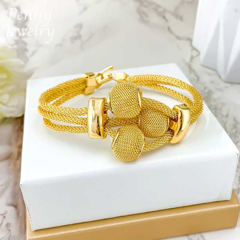 Dubai Gold Plated Jewelry Set