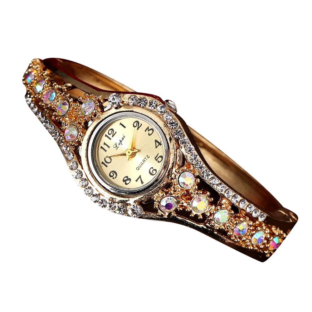 Women's Colored Diamond Bracelet Watch