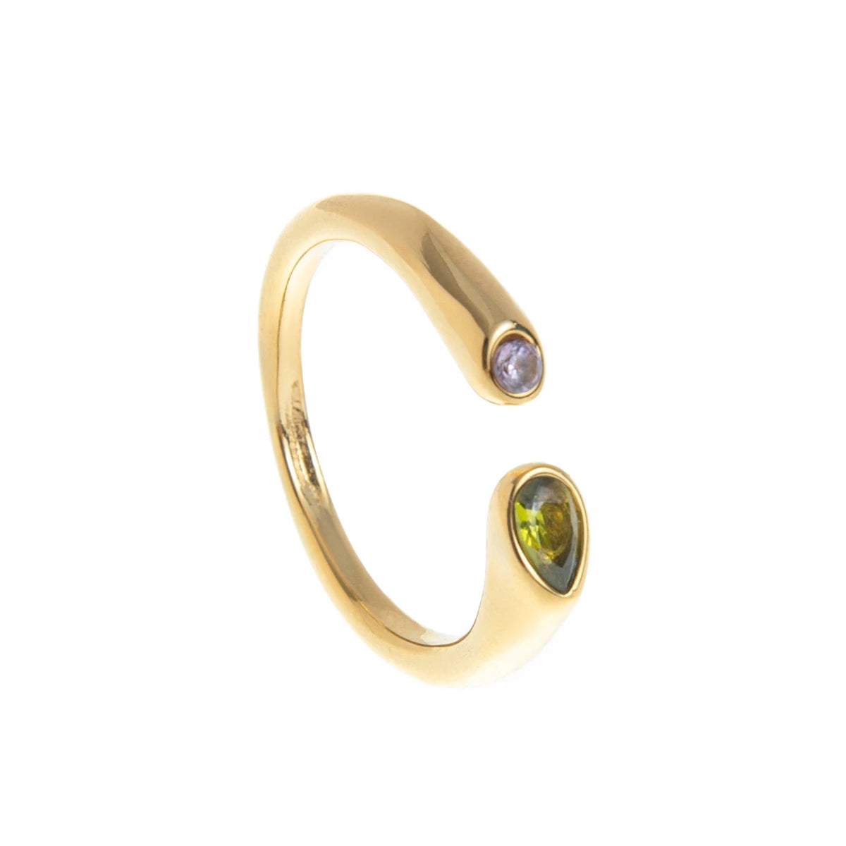 December Birthstone Steel Ring