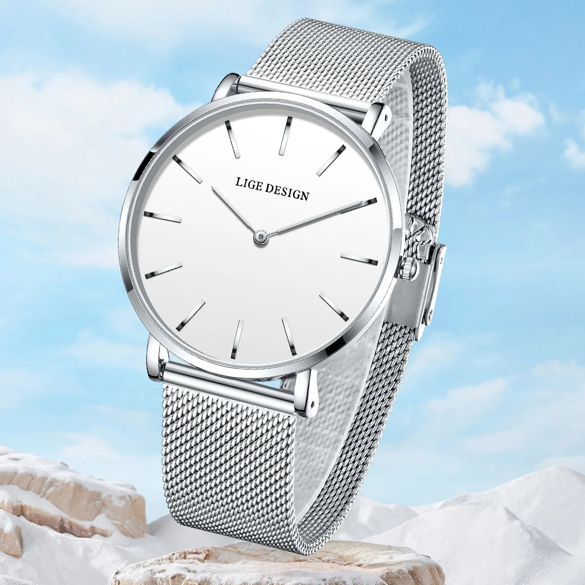 LIGE Classic Steel Ladies Watch