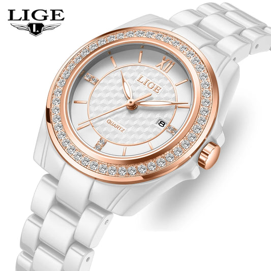 LIGE Steel Quartz Ladies Watch