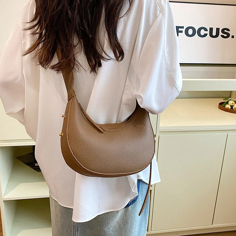 Half Moon Saddle Crossbody Bag