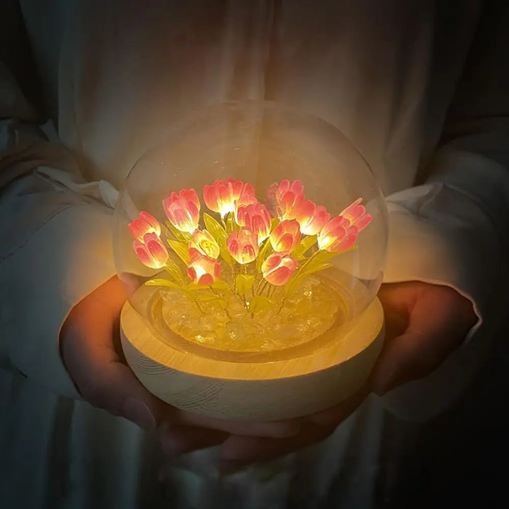 Tulip LED Night Light Flower Desk Lamp