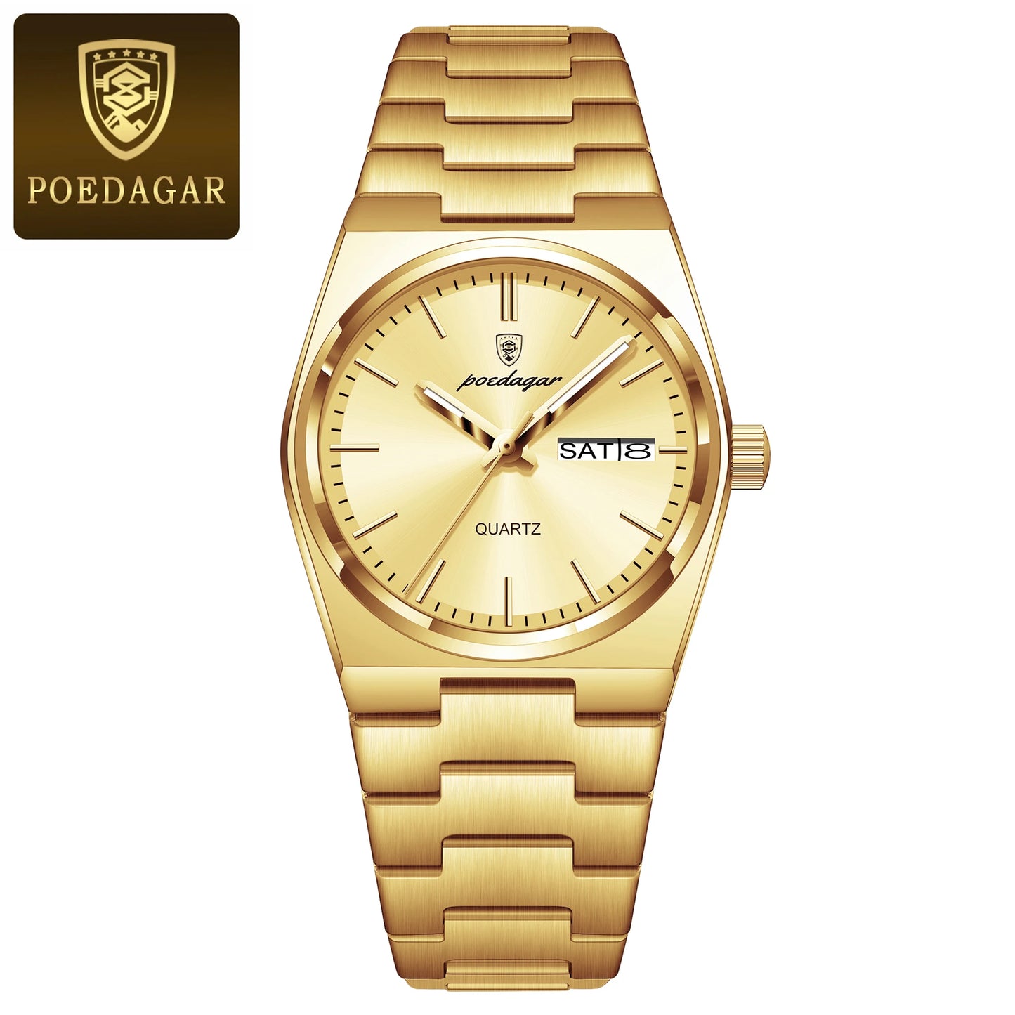 POEDAGAR Luminous Date Ladies Watch